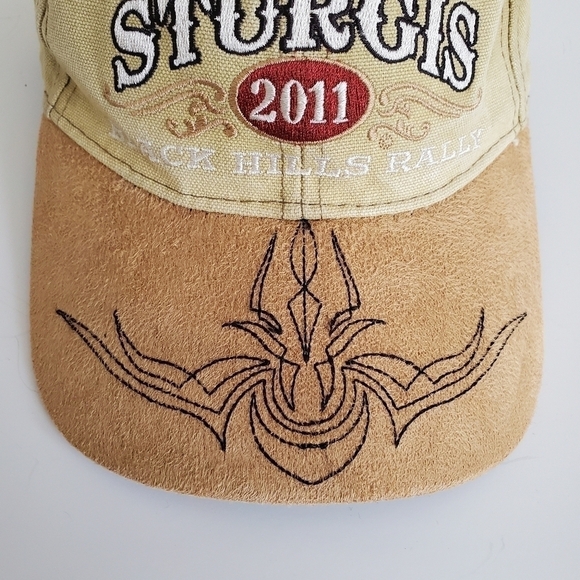2011 Sturgis 71st Annual Motorcycle Biker Week Black Hills Rally Bikers Hat - Picture 5 of 8